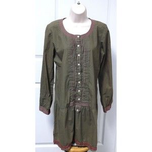 Johnny Was 3J Workshop Embroidered Button Up Tunic Blouse or dress Top S